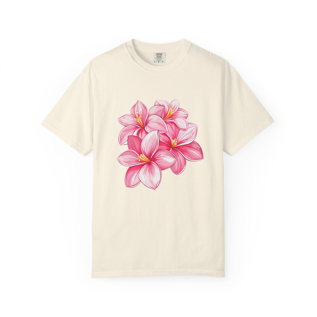 Pink Plumeria Floral T-Shirt