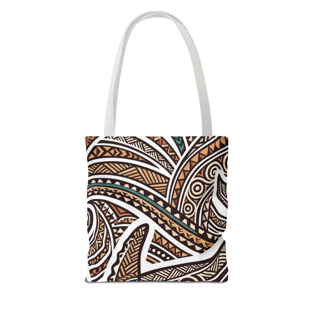 Whale Tapa Hawaiian All-Over Tote Bag