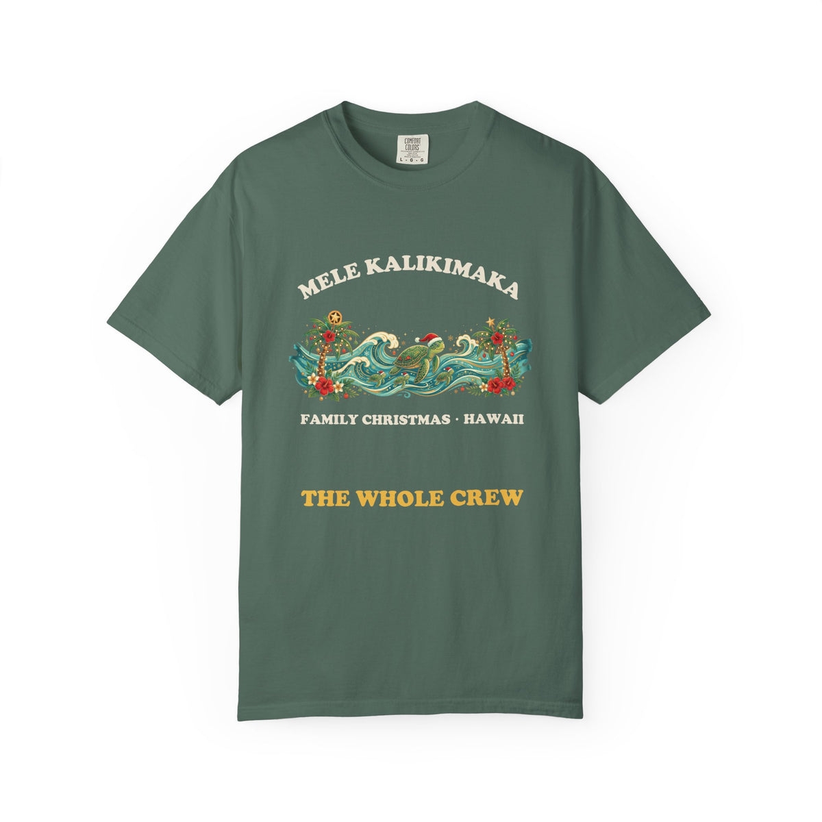 Mele Kalikimaka Hawaiian Family Christmas Matching Group T-Shirt