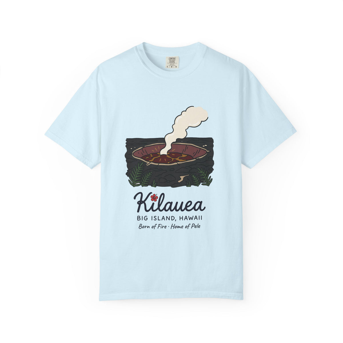 Kilauea Volcano Big Island Hawaii Vintage Travel Graphic T-Shirt
