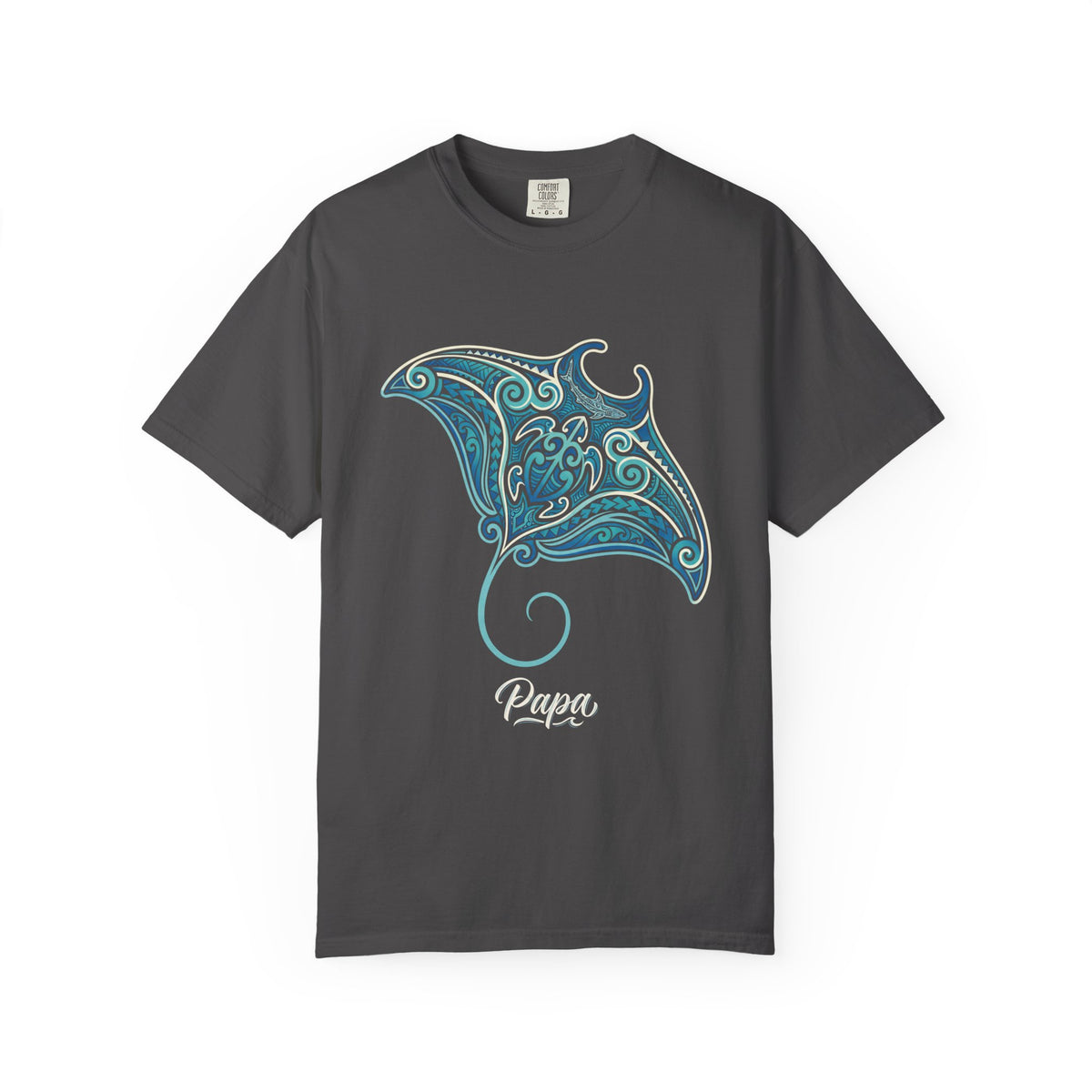Polynesian Manta Hawaiian Matching Family Papa T-Shirt