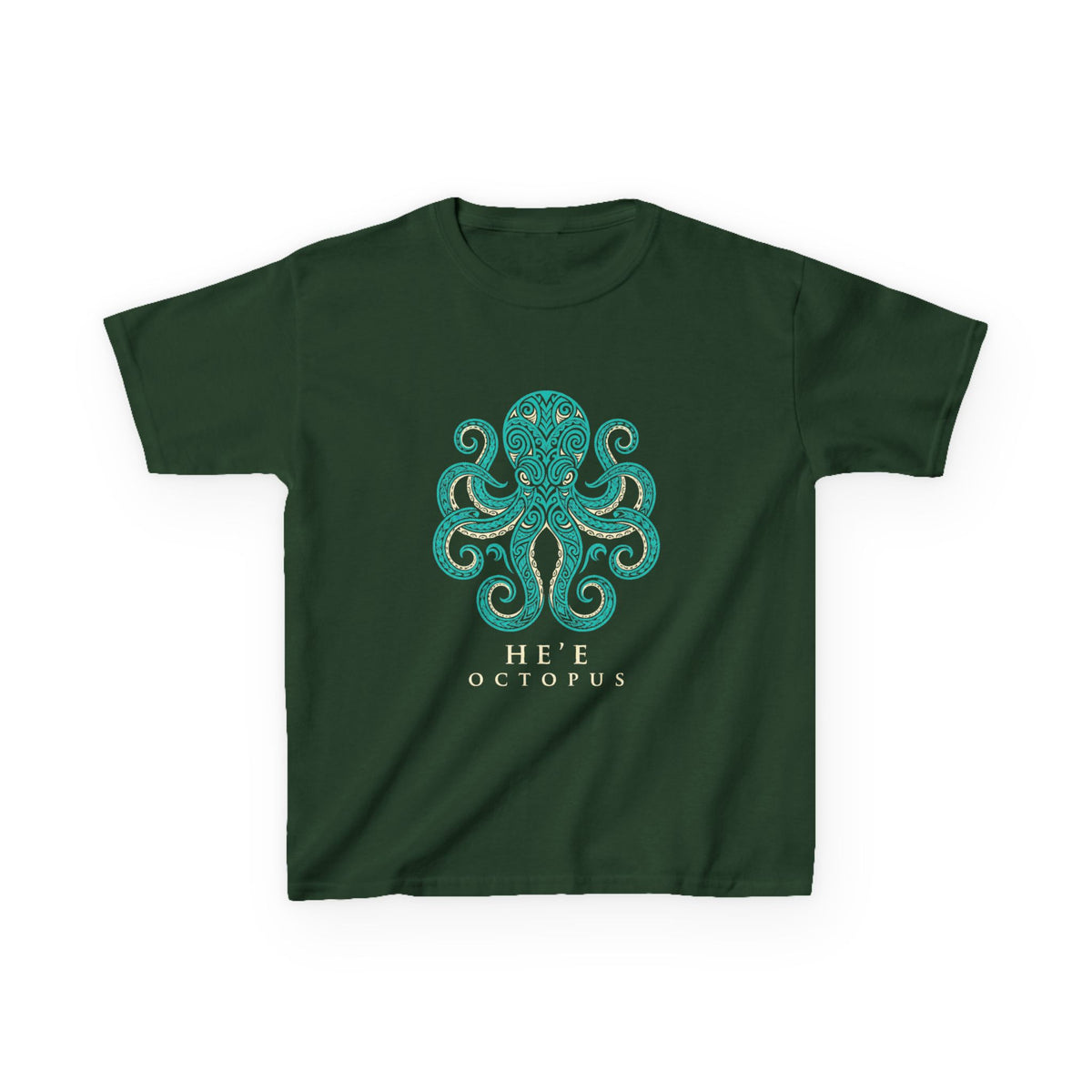 Hee Octopus Polynesian Tribal Hawaii Graphic Kids T-Shirt