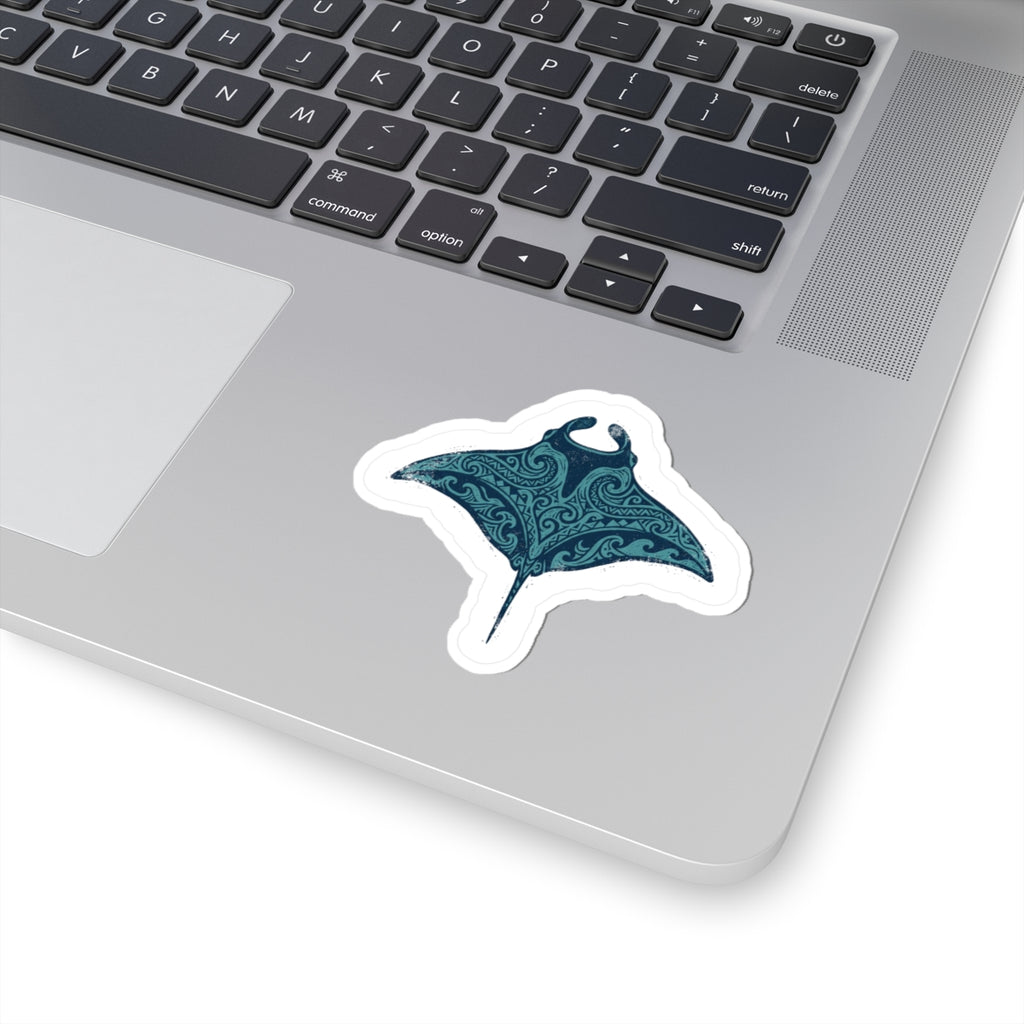 Tribal Manta Ray Sticker