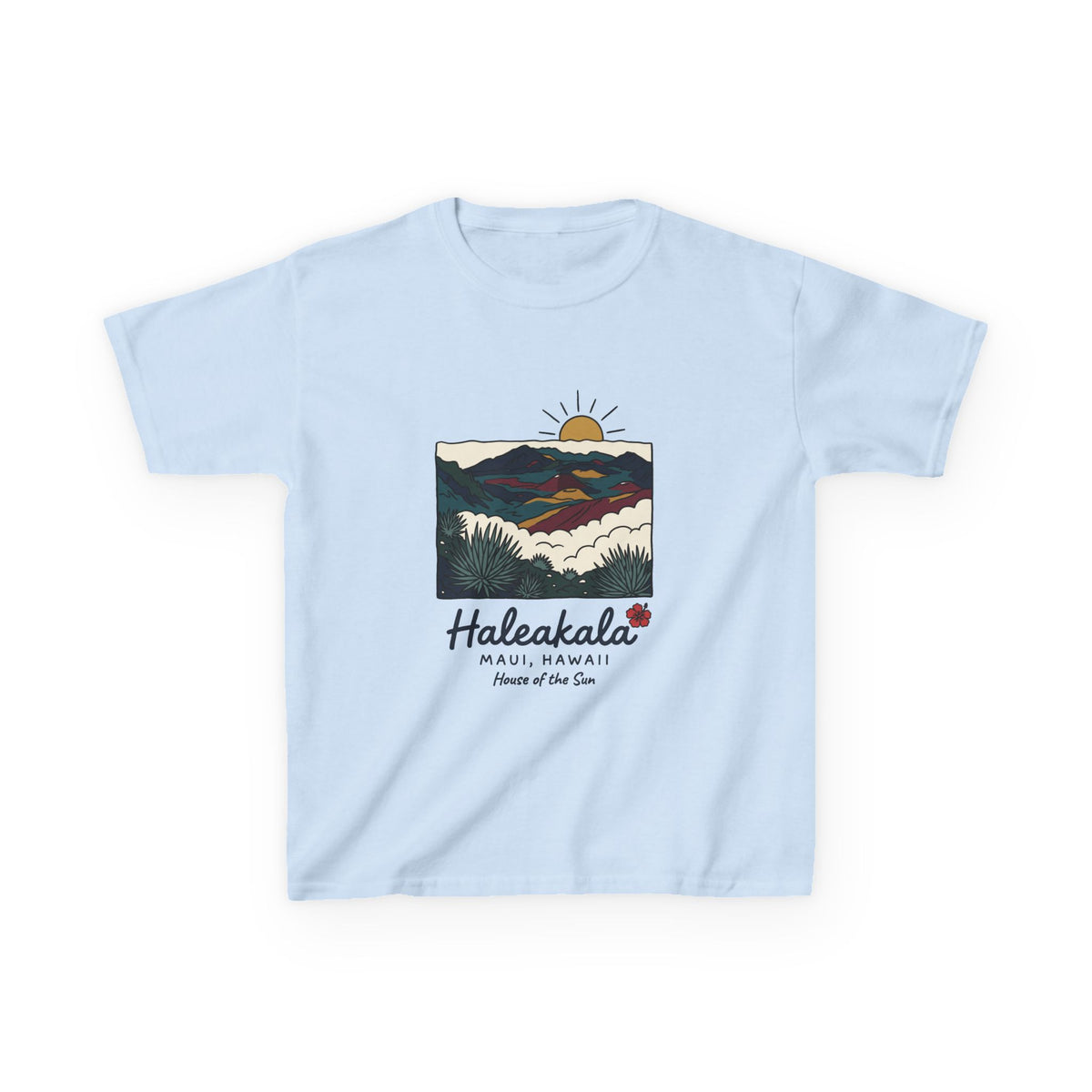 Haleakala Maui Hawaii Vintage Travel Graphic Kids T-Shirt