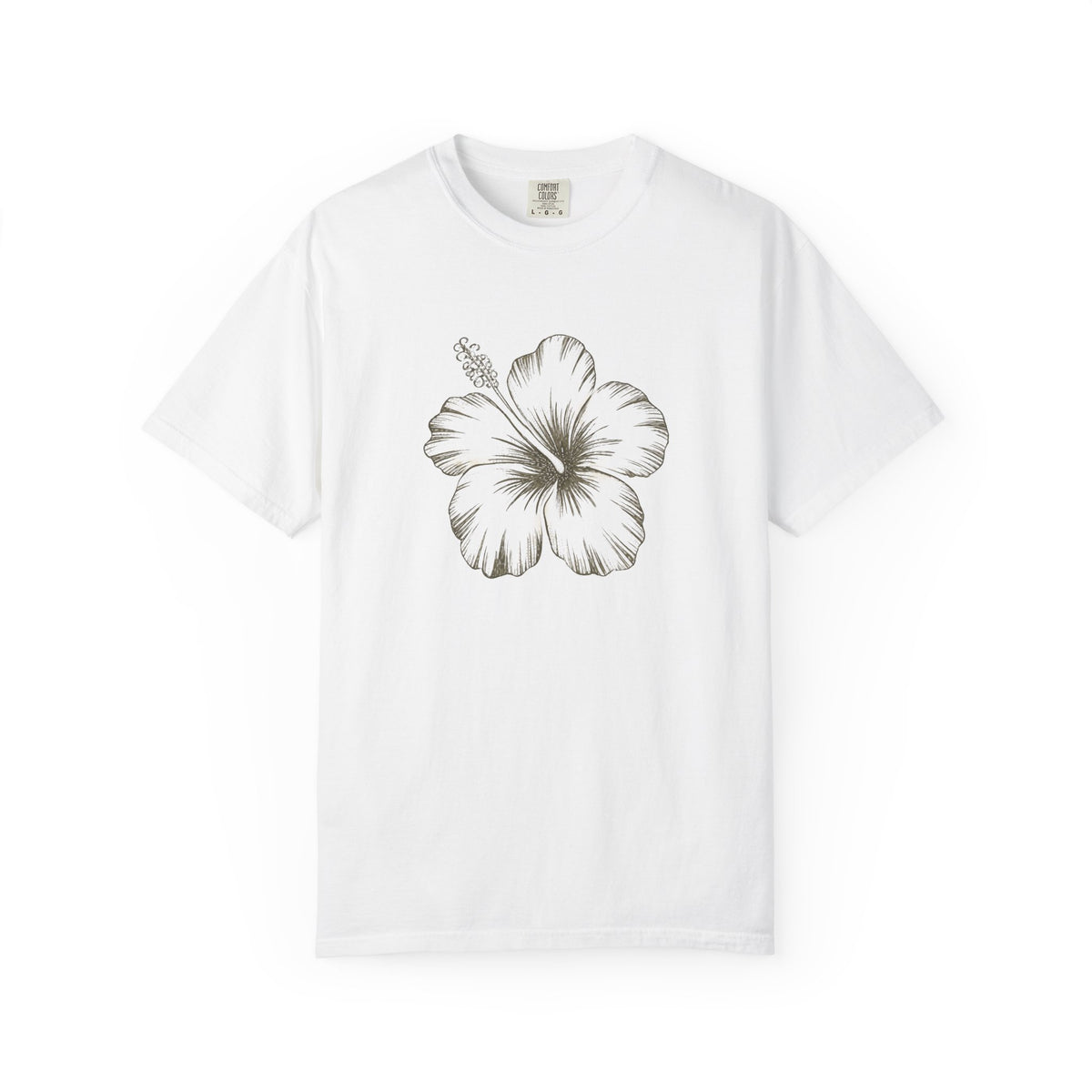 Vintage Hibiscus Flower Hawaiian Floral Graphic T-Shirt