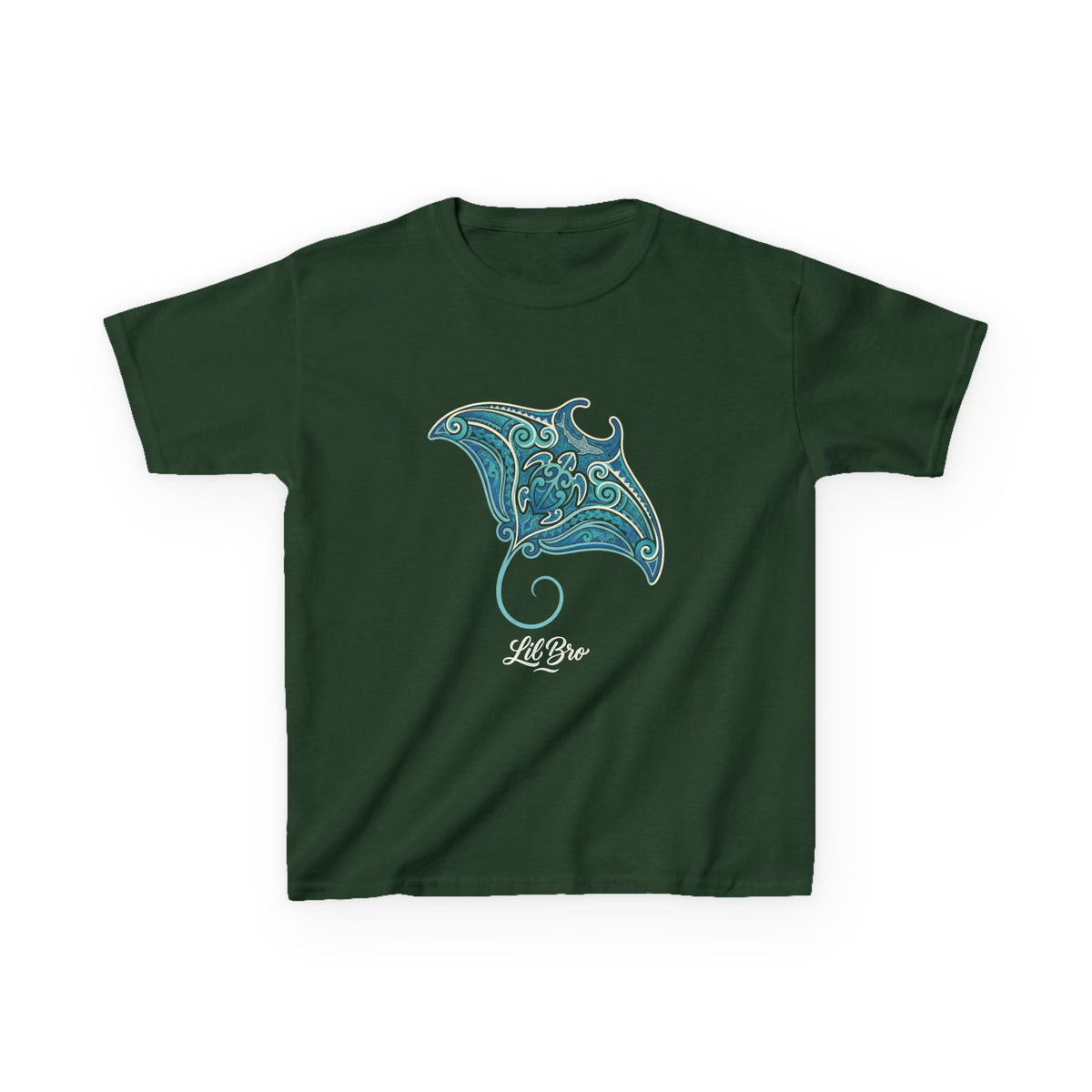 Polynesian Manta Hawaiian Matching Family Lil Bro Kids T-Shirt
