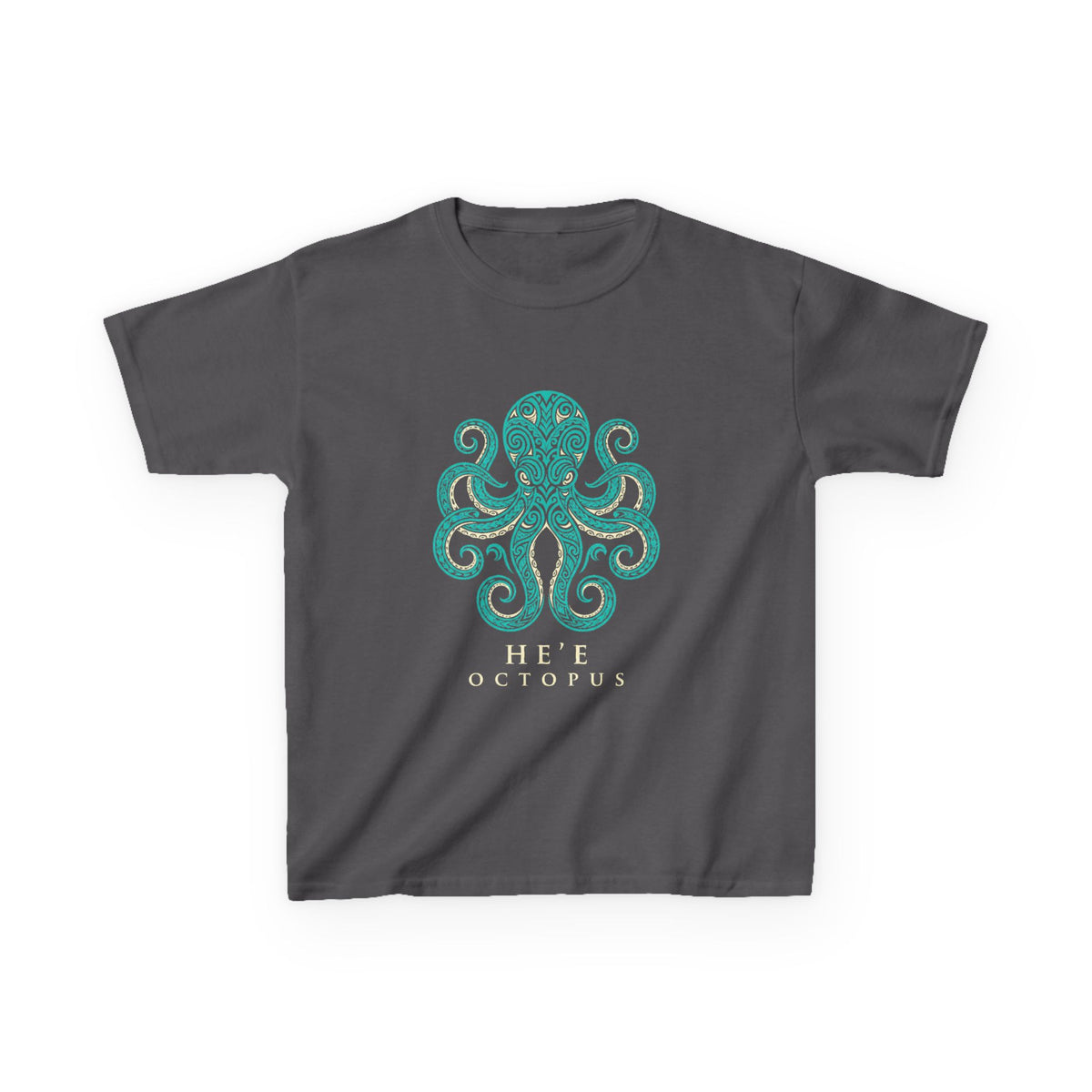 Hee Octopus Polynesian Tribal Hawaii Graphic Kids T-Shirt