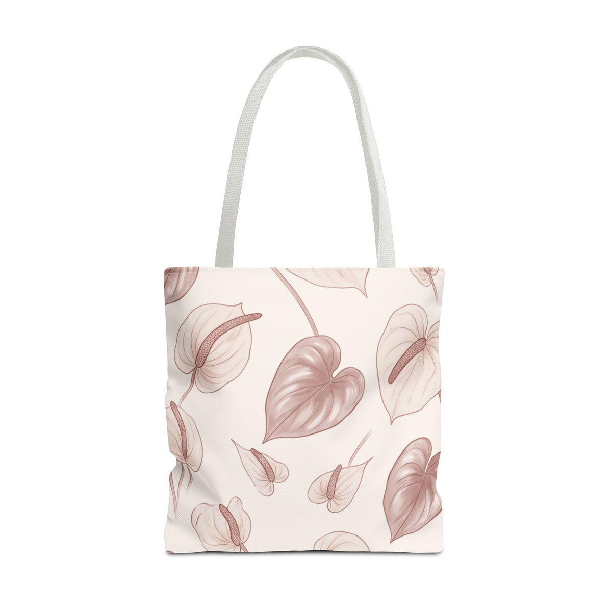 Anthurium Hearts Hawaiian All-Over Tote Bag