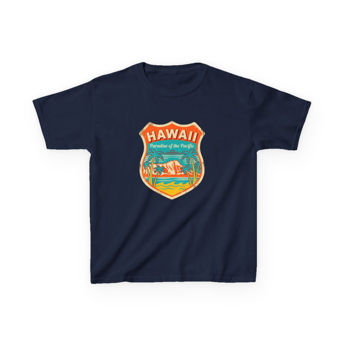 Hawaii Paradise of the Pacific Vintage Travel Kids T-Shirt