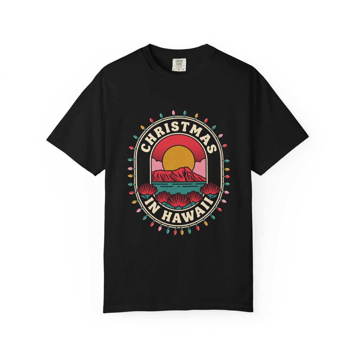 Hawaii Christmas Travel Badge Hawaiian Christmas T-Shirt