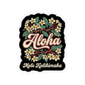 Aloha Plumeria Hawaiian Christmas Sticker