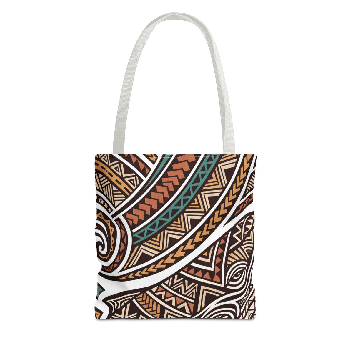 Whale Tapa Hawaiian All-Over Tote Bag