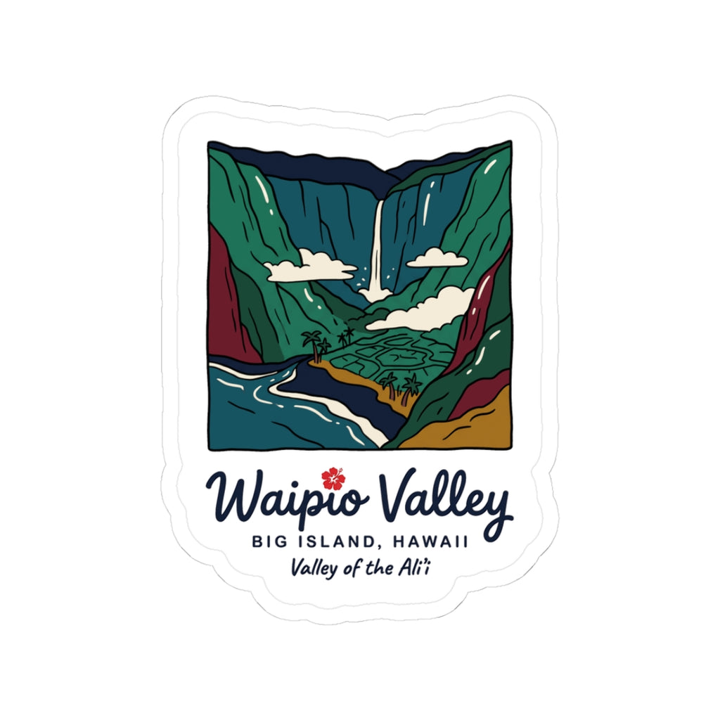Waipio Valley Hawaii Sticker