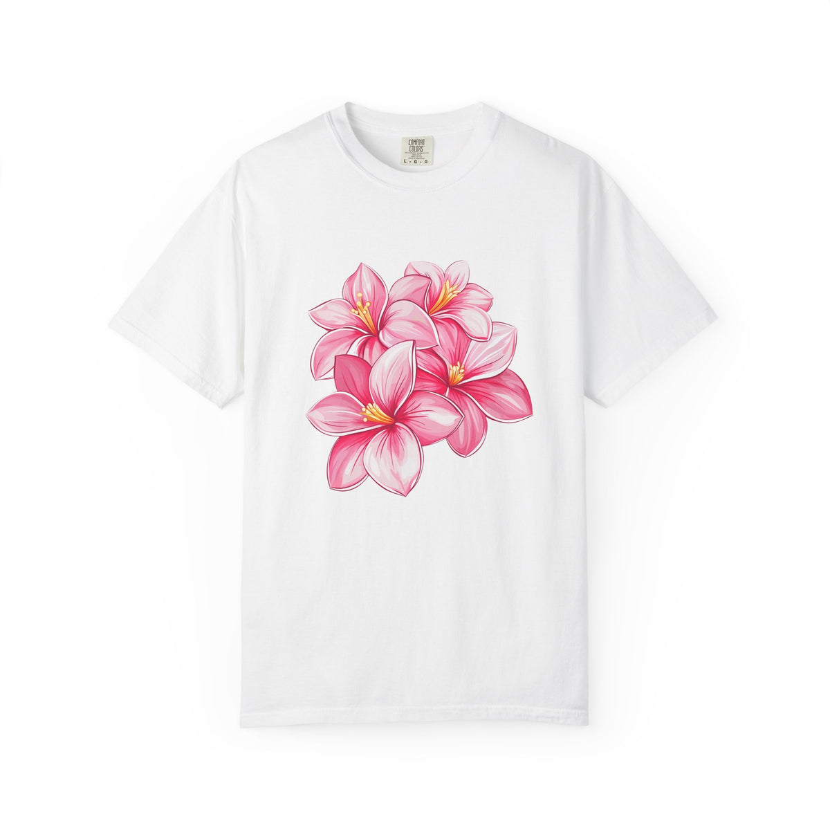 Pink Plumeria Floral T-Shirt