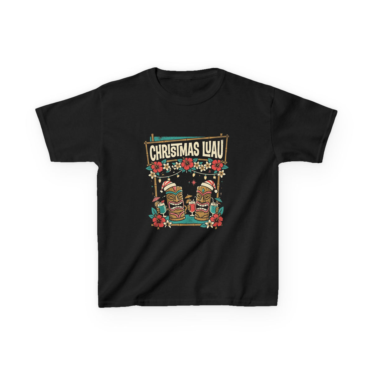 Christmas Luau Hawaiian Christmas Kids T-Shirt
