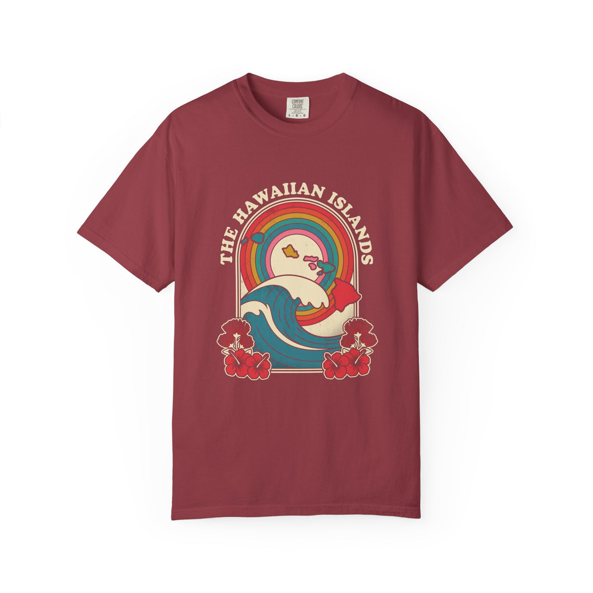 The Hawaiian Islands Retro Travel Poster T-Shirt
