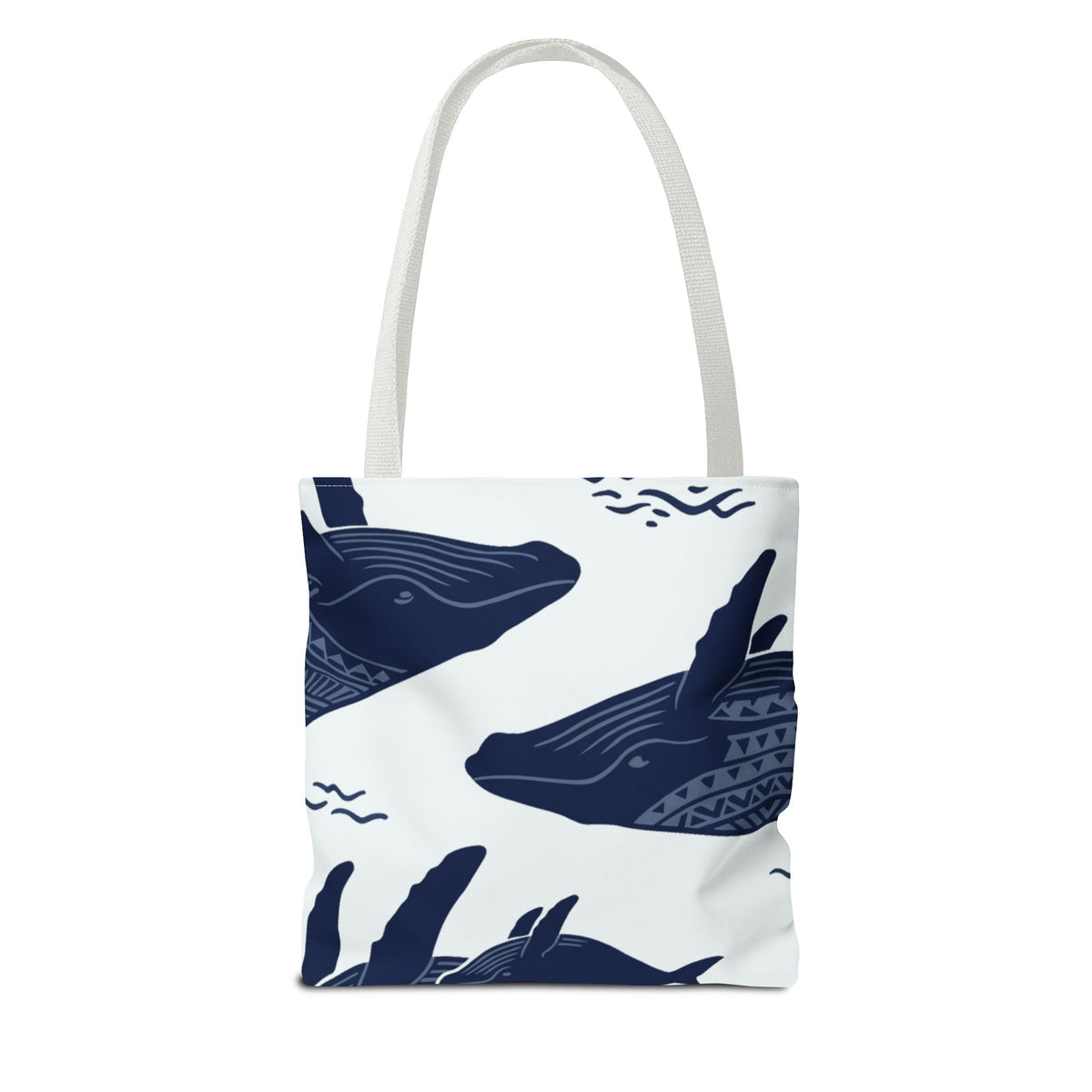 Humpback Tapa Hawaiian All-Over Tote Bag