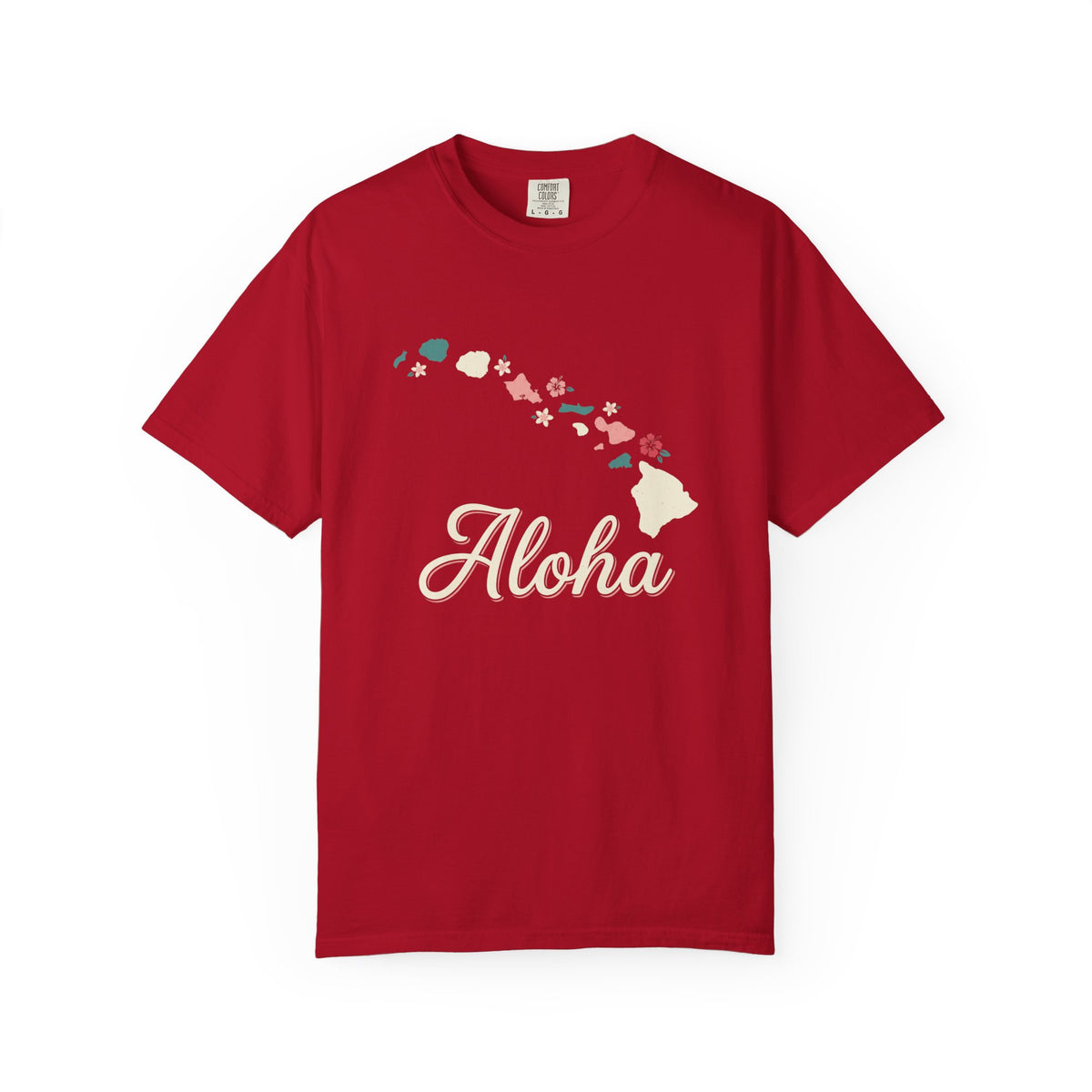 Hawaii Aloha Islands Minimalist Map T-Shirt