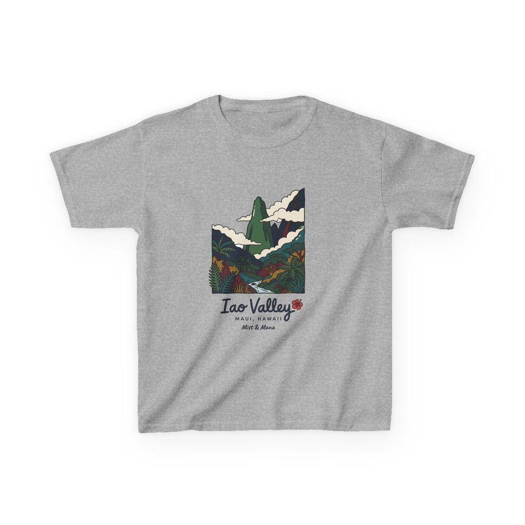 Iao Valley Maui Hawaii Vintage Travel Graphic Kids T-Shirt