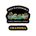 Mele Kalikimaka Family Christmas Grandma Sticker