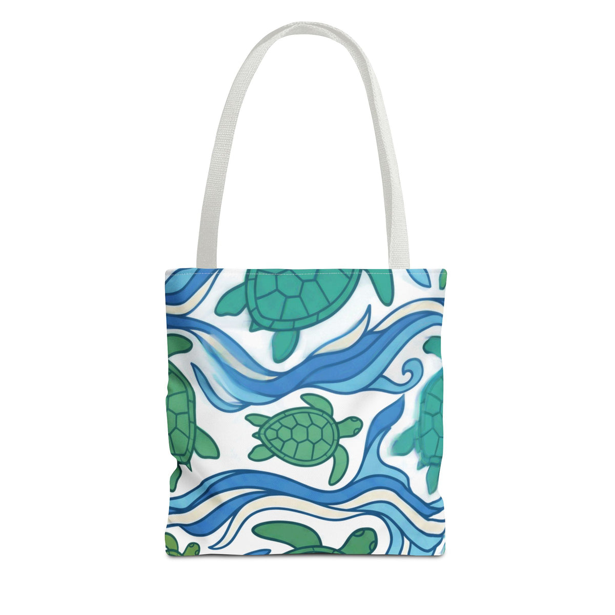 Honu Sea Turtle Waves Hawaiian All-Over Tote Bag
