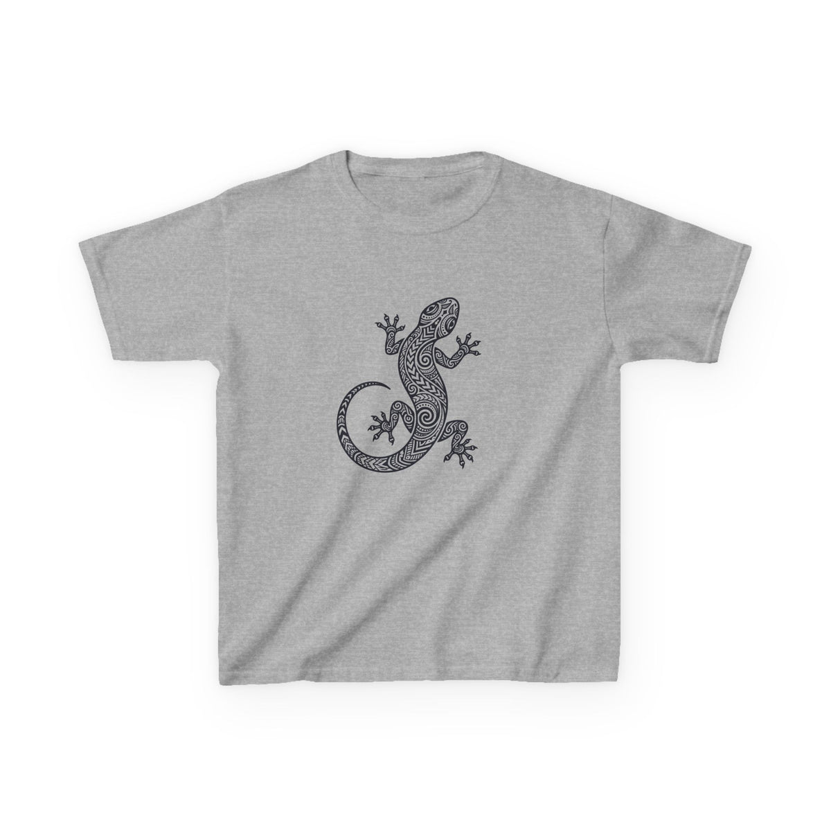 Tribal Gecko Polynesian Hawaiian Graphic Kids T-Shirt