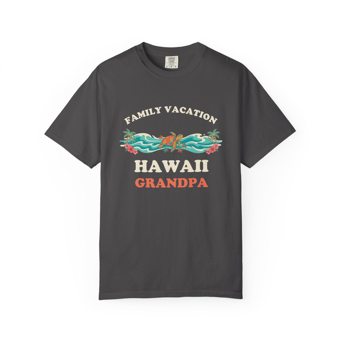 Hawaii Family Vacation Grandpa Matching Sea Turtle T-Shirt