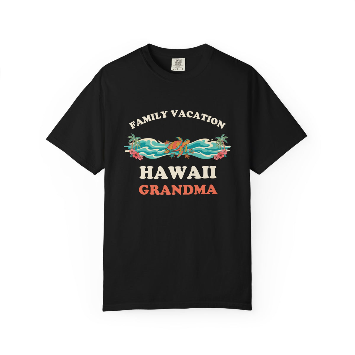 Hawaii Family Vacation Grandma Matching Sea Turtle T-Shirt