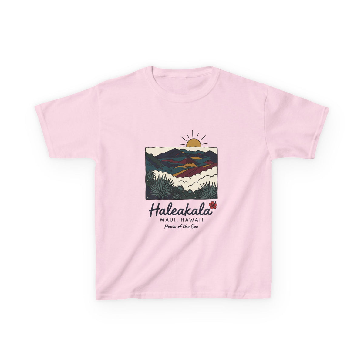 Haleakala Maui Hawaii Vintage Travel Graphic Kids T-Shirt