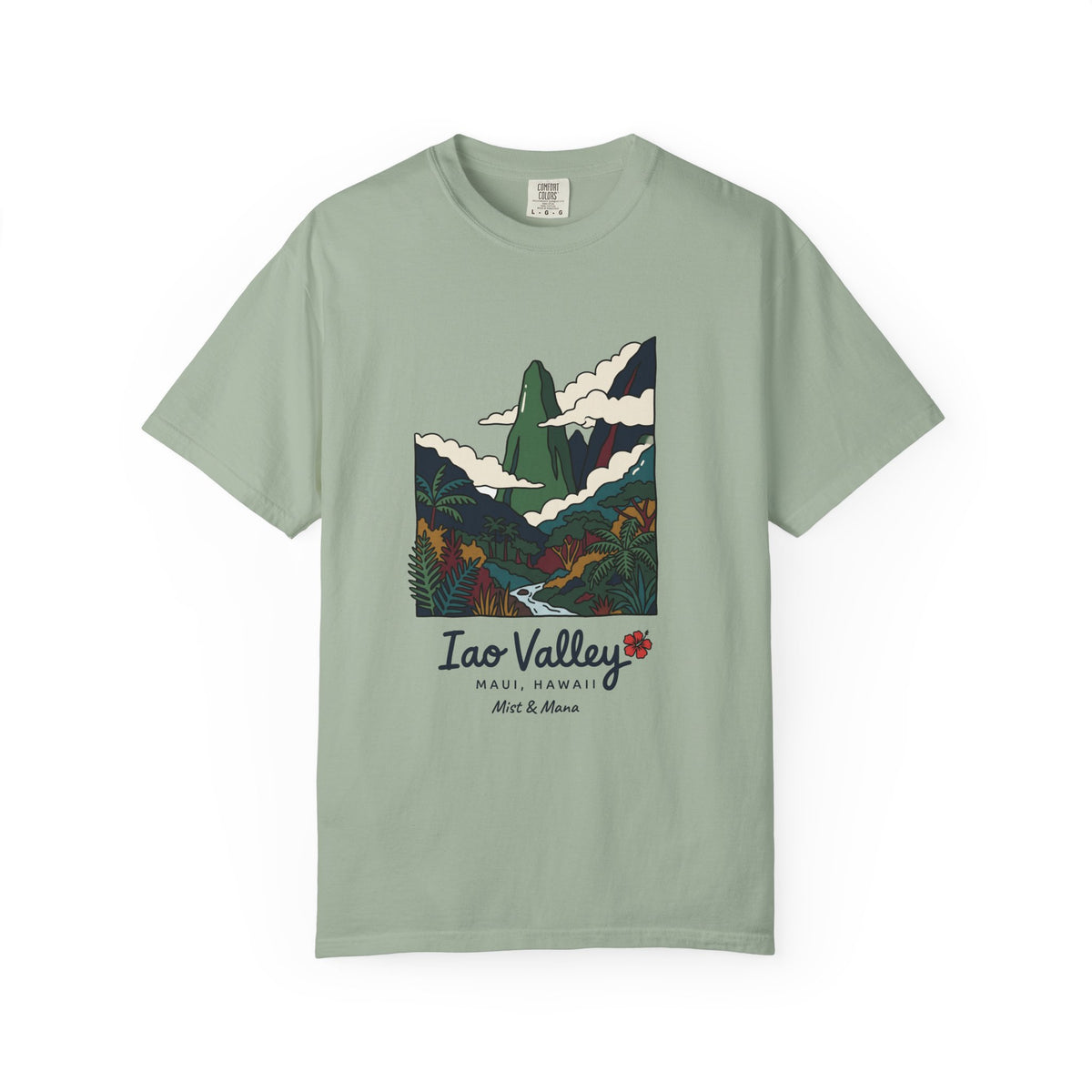 Iao Valley Maui Hawaii Vintage Travel Graphic T-Shirt