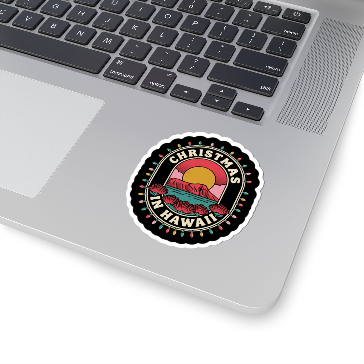 Travel Badge Hawaiian Christmas Sticker