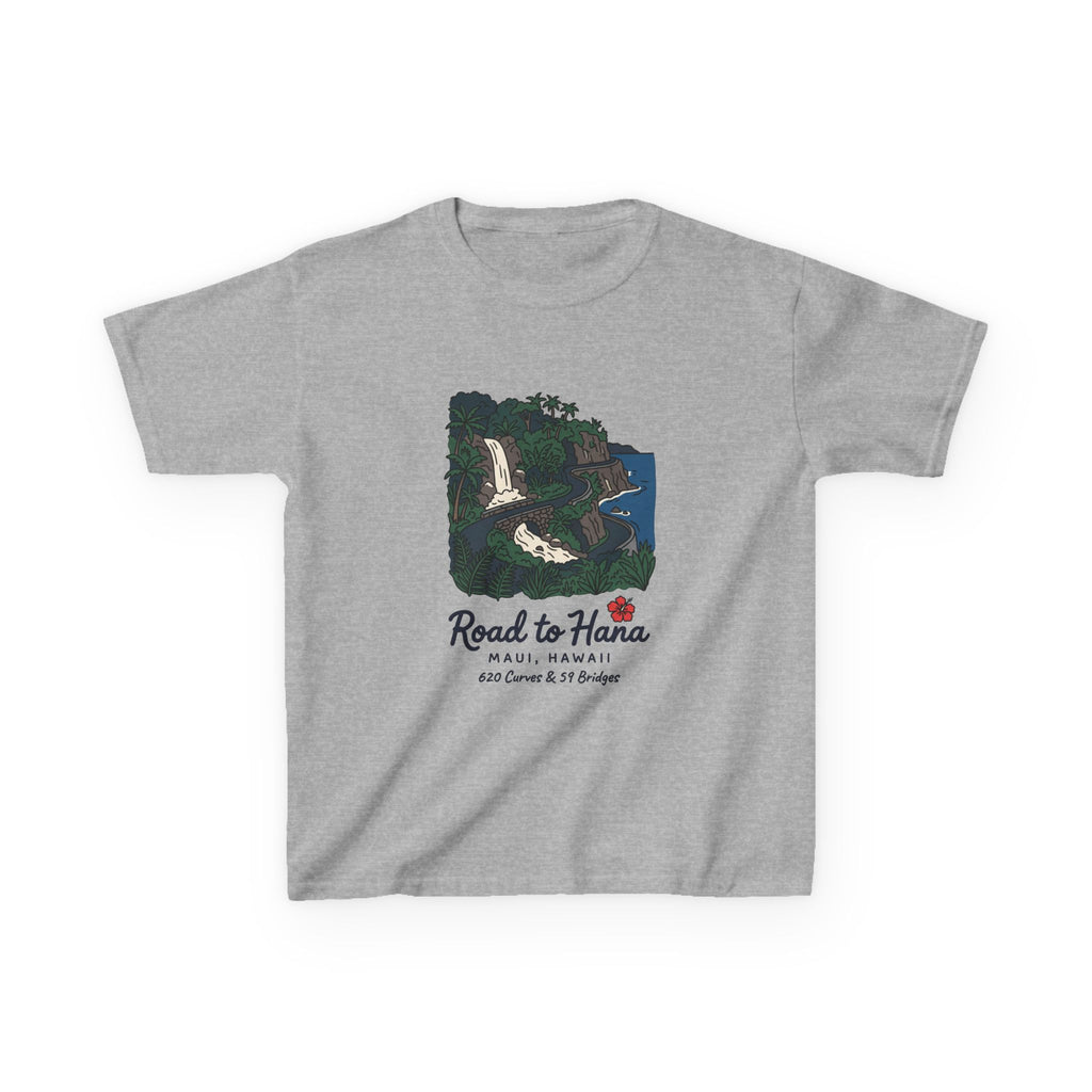 Road to Hana Maui Hawaii Vintage Travel Graphic Kids T-Shirt