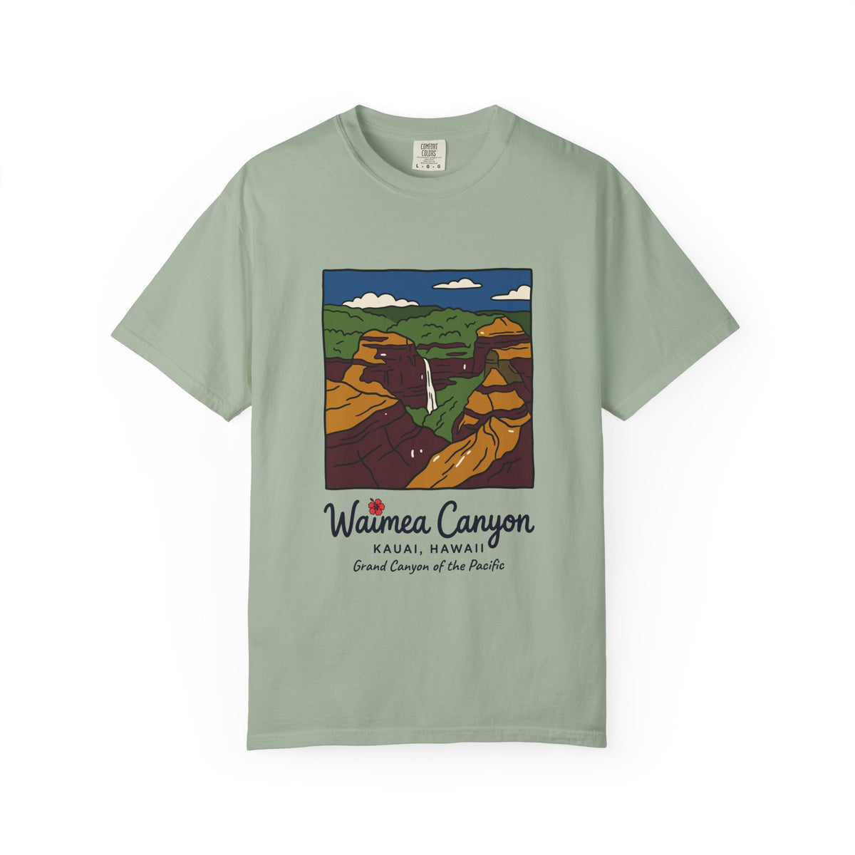 Waimea Canyon Kauai Hawaii Vintage Travel Graphic T-Shirt