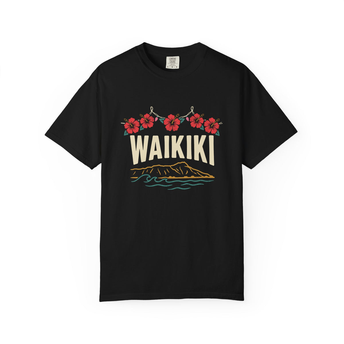 Hibiscus Lights Hawaiian Christmas T-Shirt