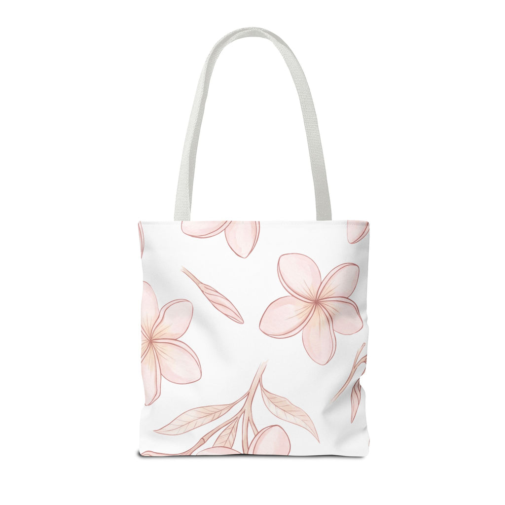 Falling Plumeria Hawaiian All-Over Tote Bag