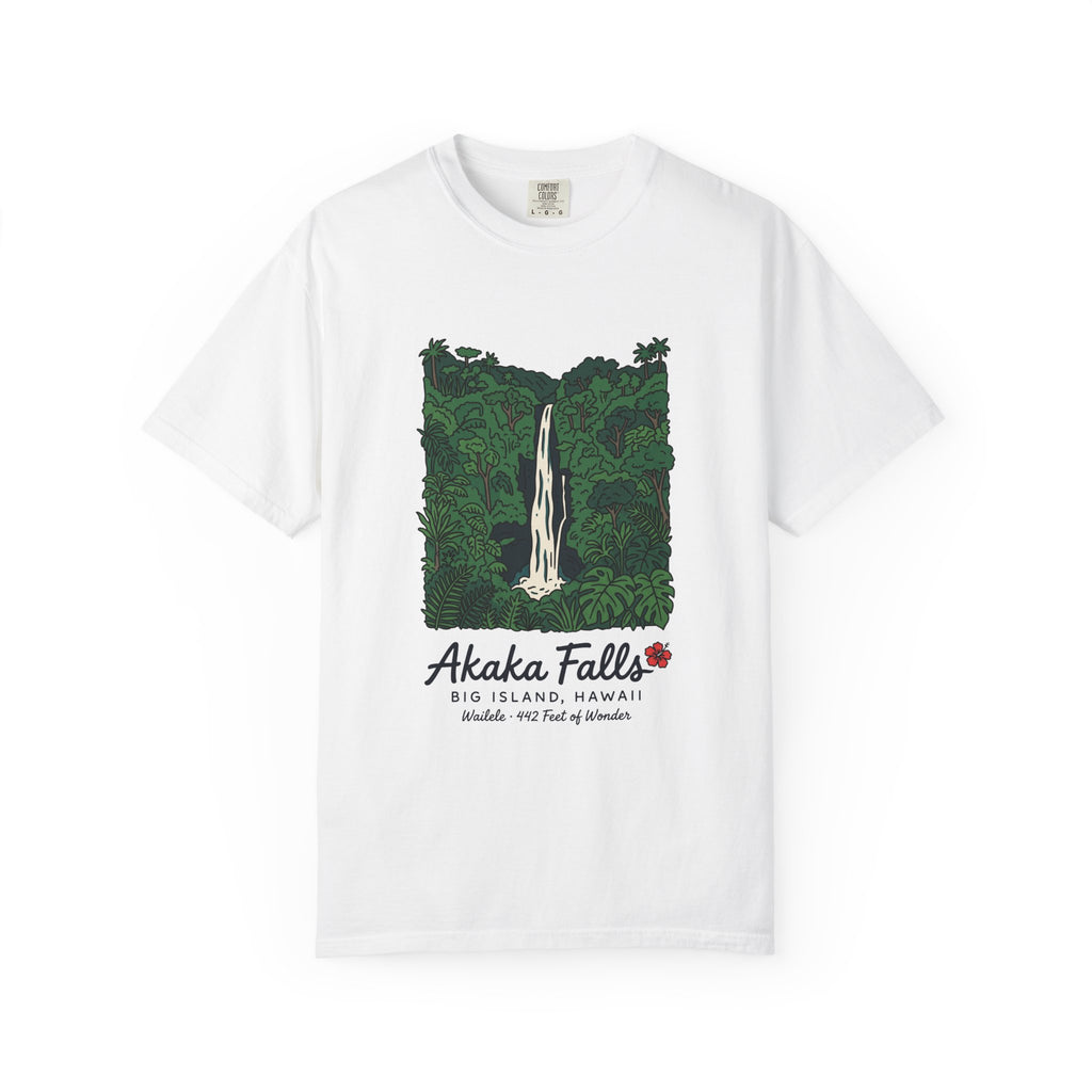 Akaka Falls Big Island Hawaii Vintage Travel Graphic T-Shirt