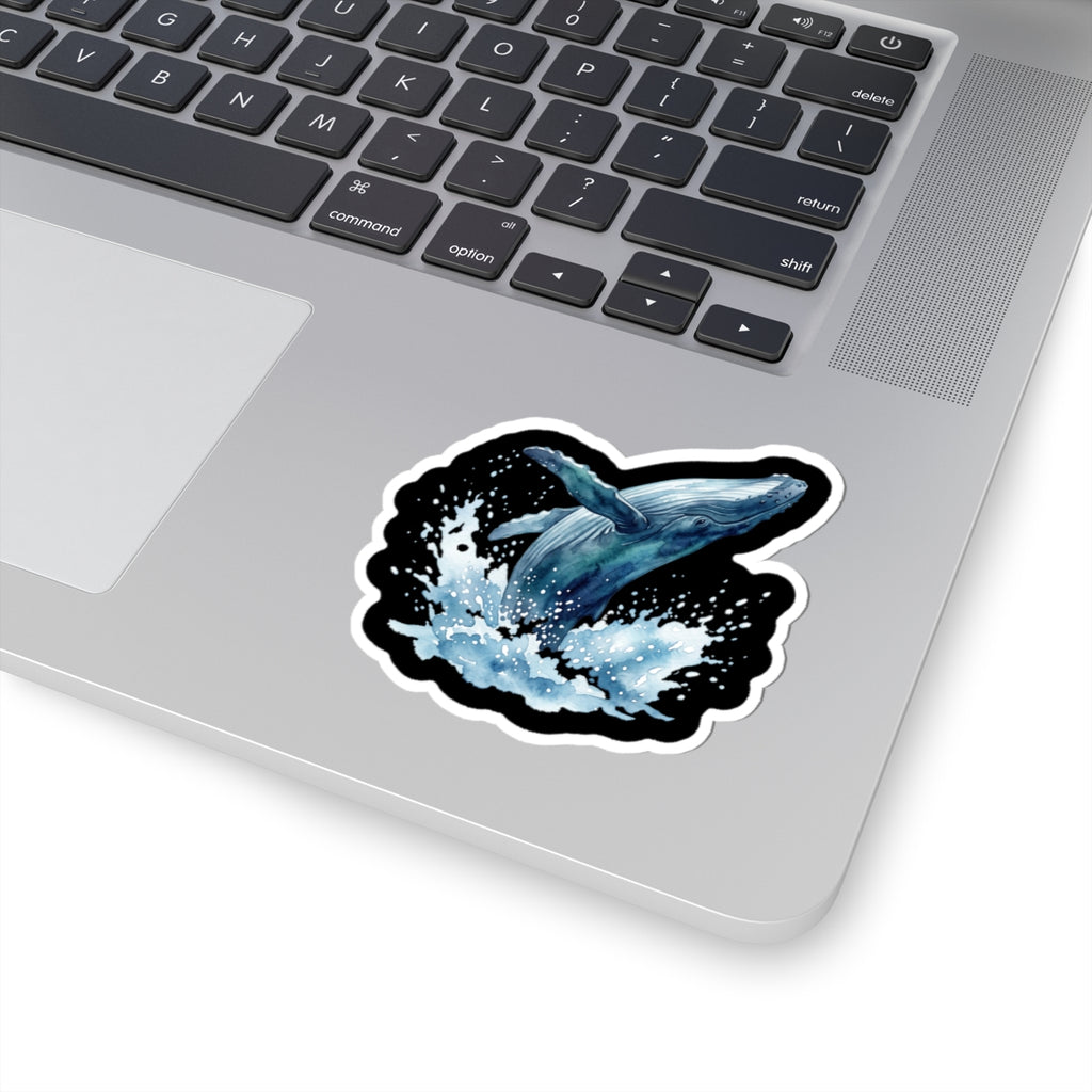 Humpback Whale Watercolor Sticker