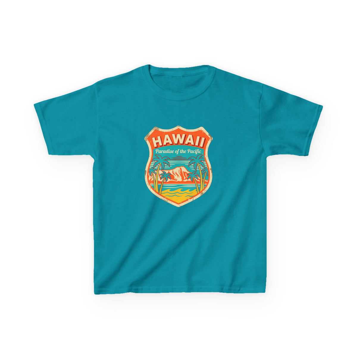 Hawaii Paradise of the Pacific Vintage Travel Kids T-Shirt