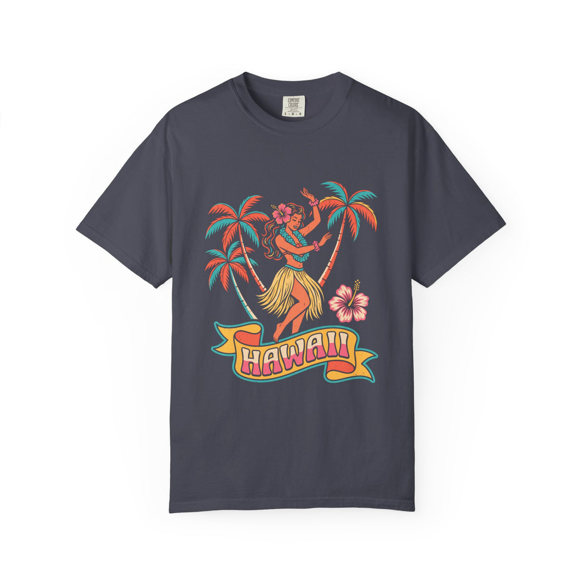 Retro Hula Dancer Hawaii Vintage Graphic T-Shirt