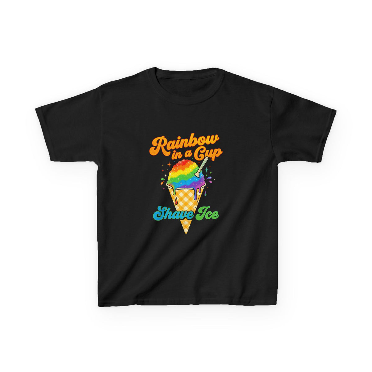 Rainbow Shave Ice Hawaii Shaved Ice Treat Kids T-Shirt