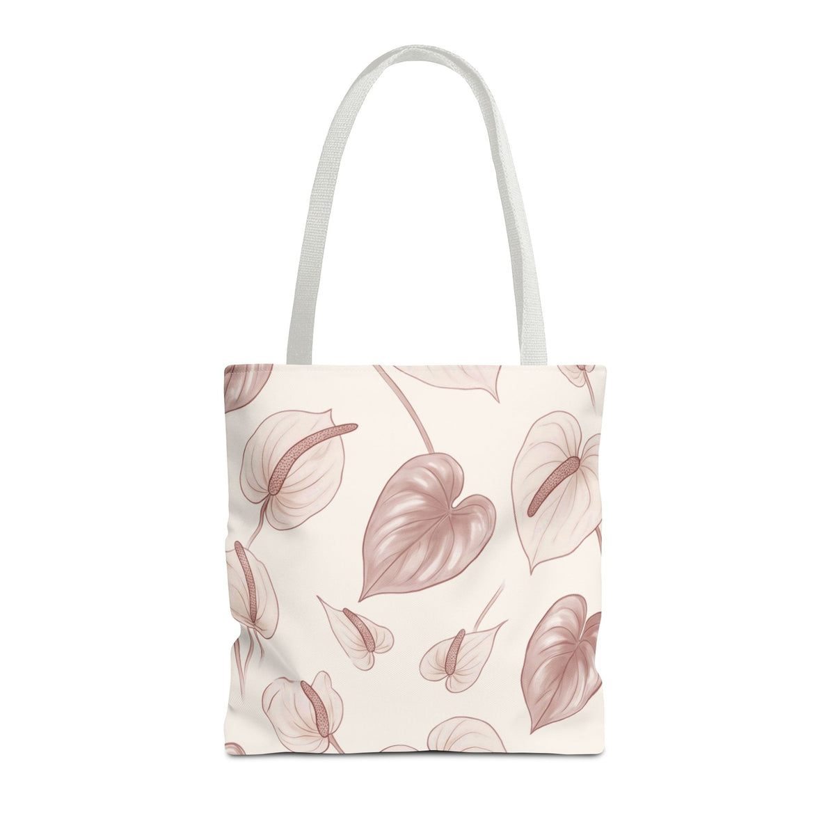 Anthurium Hearts Hawaiian All-Over Tote Bag