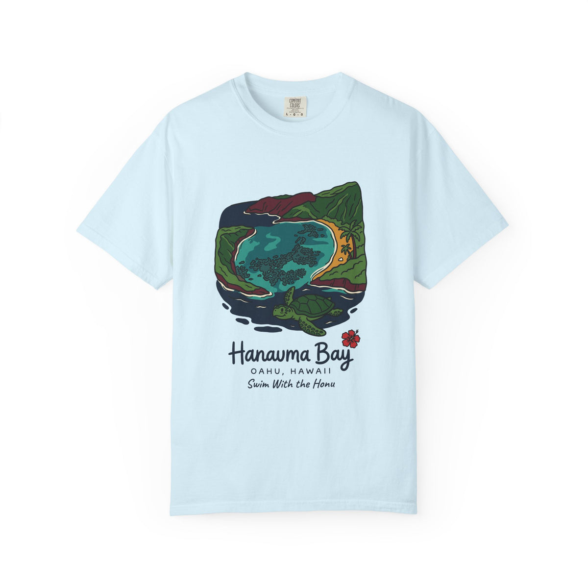 Hanauma Bay Oahu Hawaii Vintage Travel Graphic T-Shirt