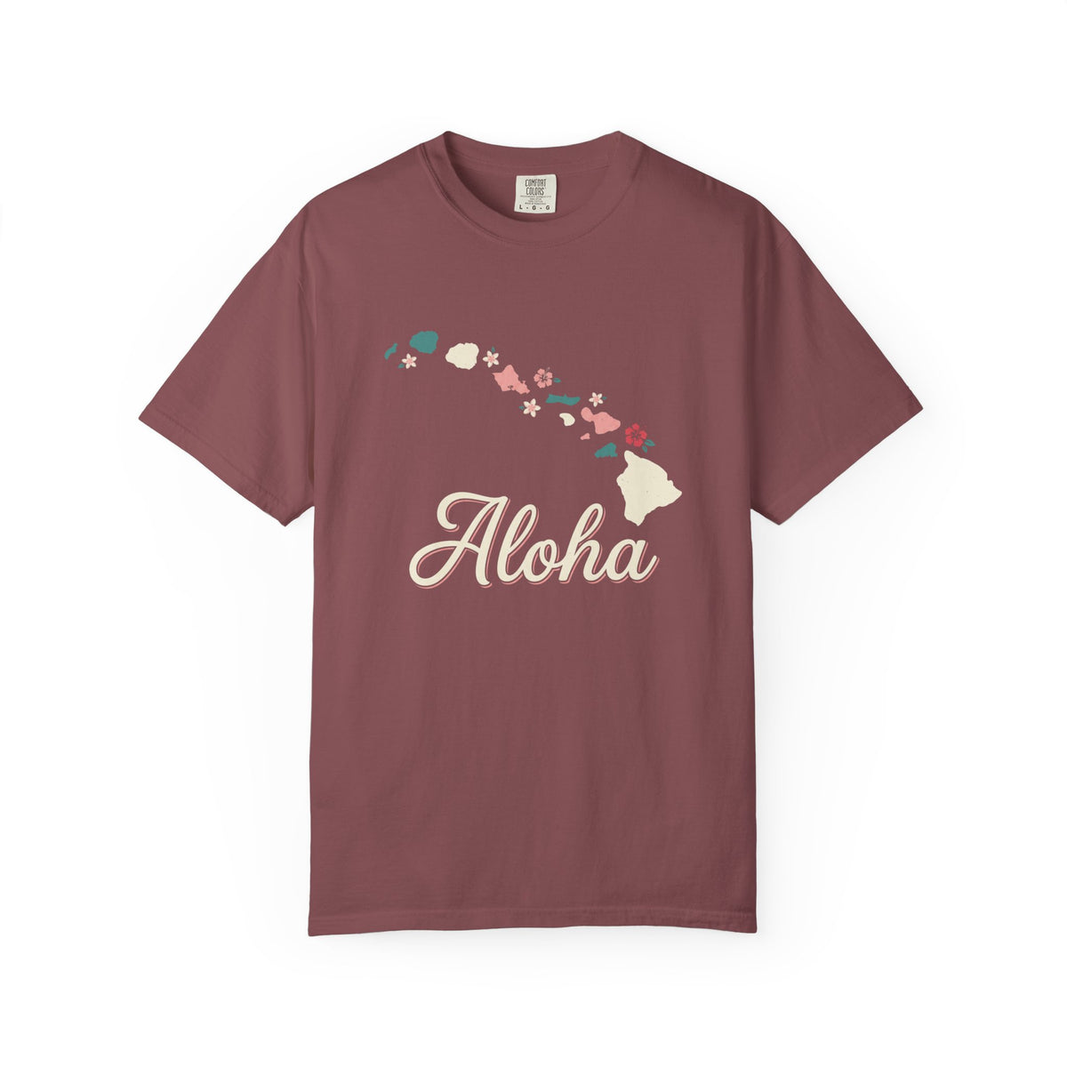 Hawaii Aloha Islands Minimalist Map T-Shirt