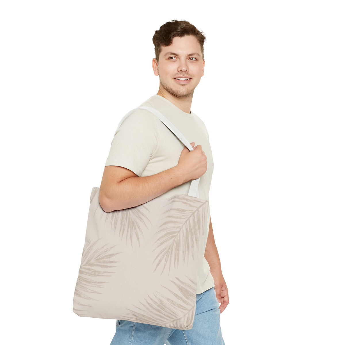 Boho Palm Leaves Hawaiian All-Over Tote Bag