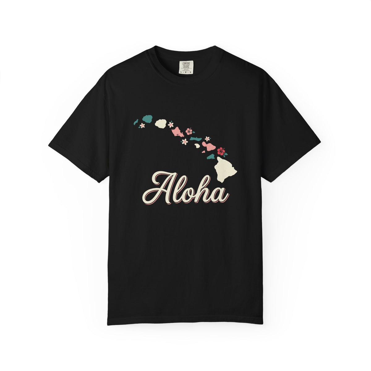 Hawaii Aloha Islands Minimalist Map T-Shirt