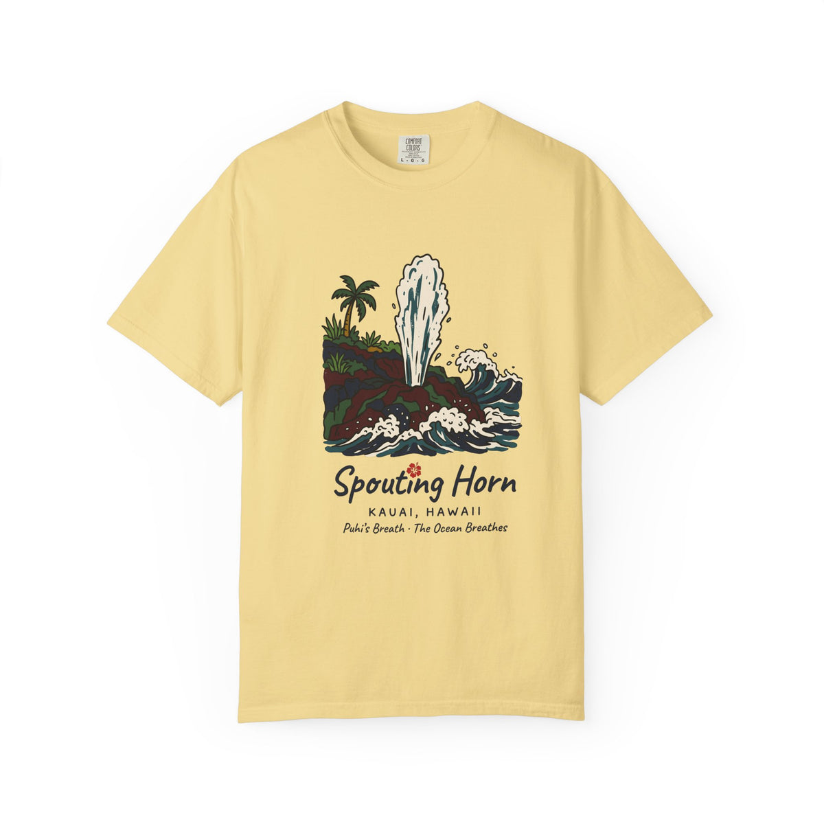 Spouting Horn Kauai Hawaii Vintage Travel Graphic T-Shirt
