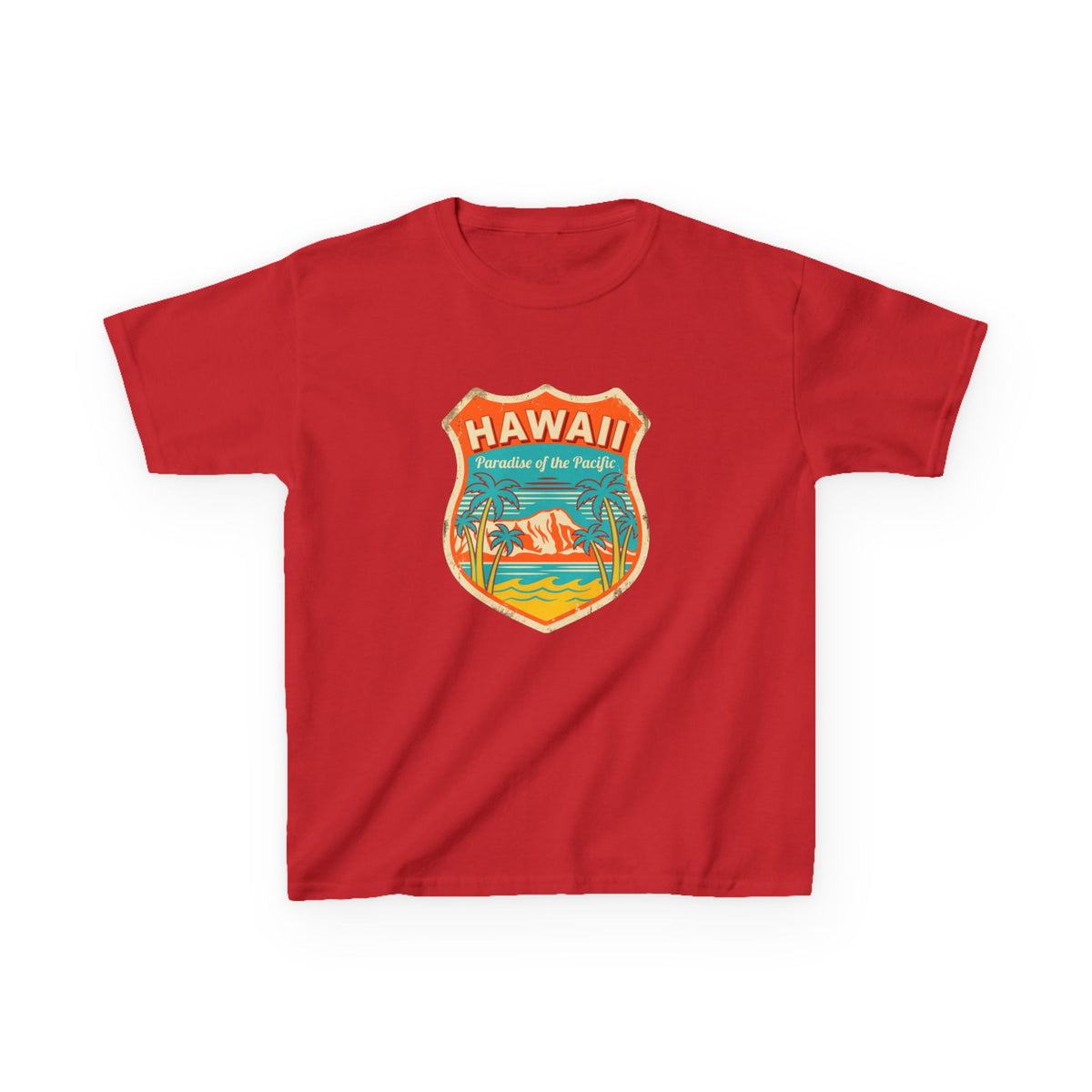 Hawaii Paradise of the Pacific Vintage Travel Kids T-Shirt
