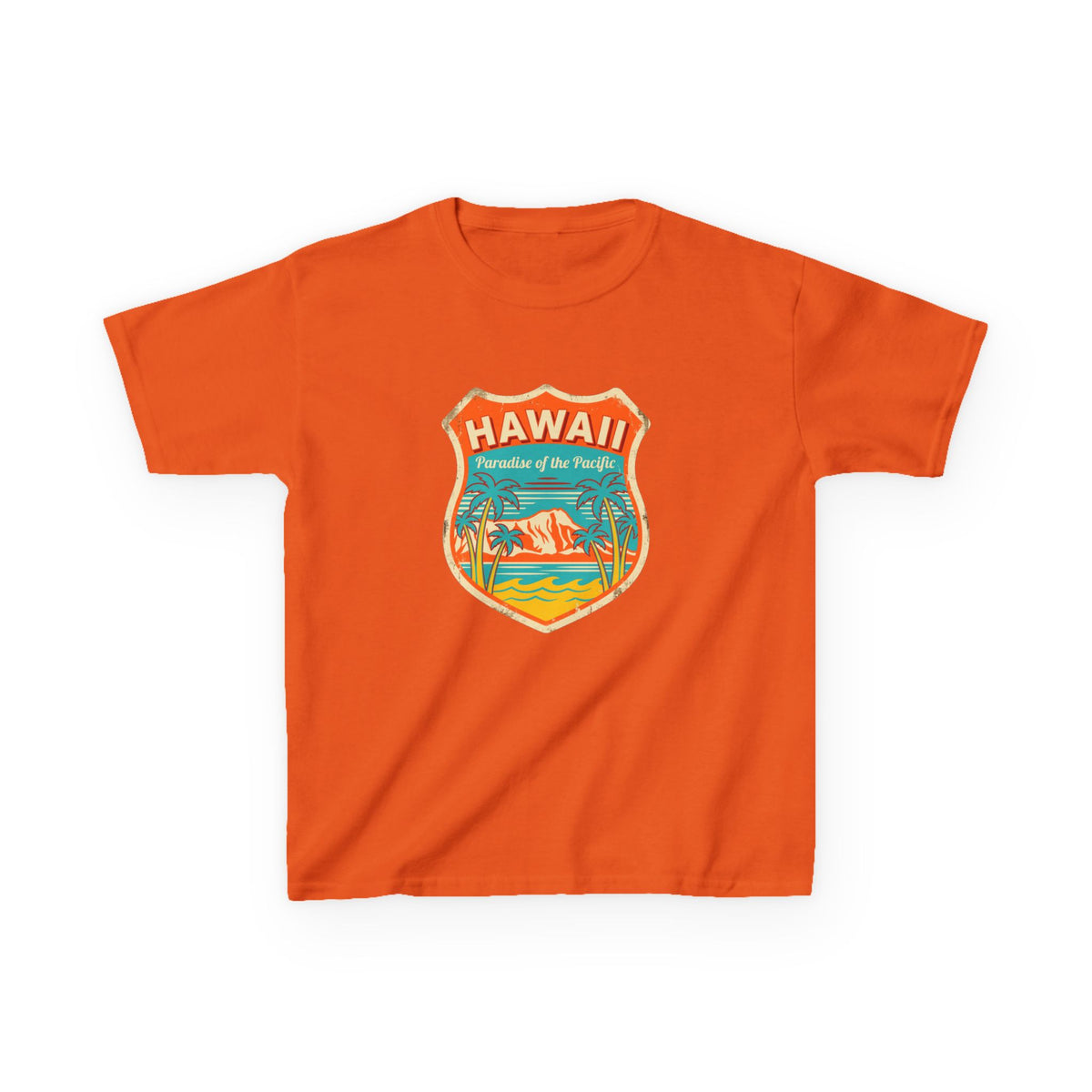 Hawaii Paradise of the Pacific Vintage Travel Kids T-Shirt