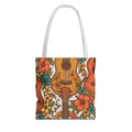 Ukulele & Lei Hawaiian All-Over Tote Bag