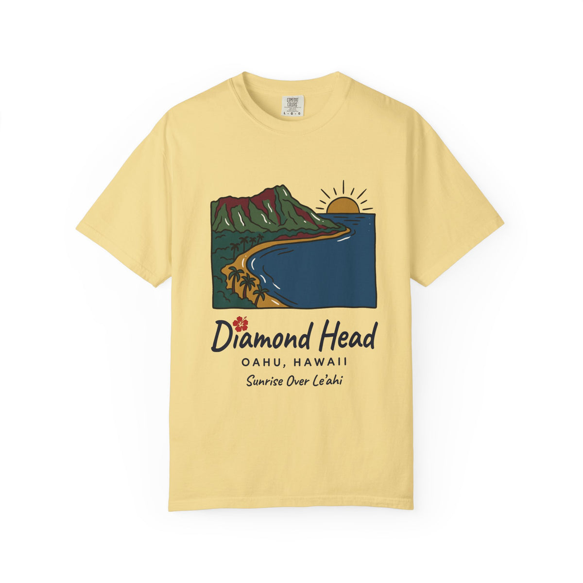 Diamond Head Oahu Hawaii Vintage Travel Graphic T-Shirt